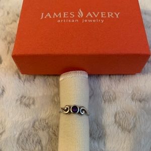Retired James Avery amethyst swirl ring